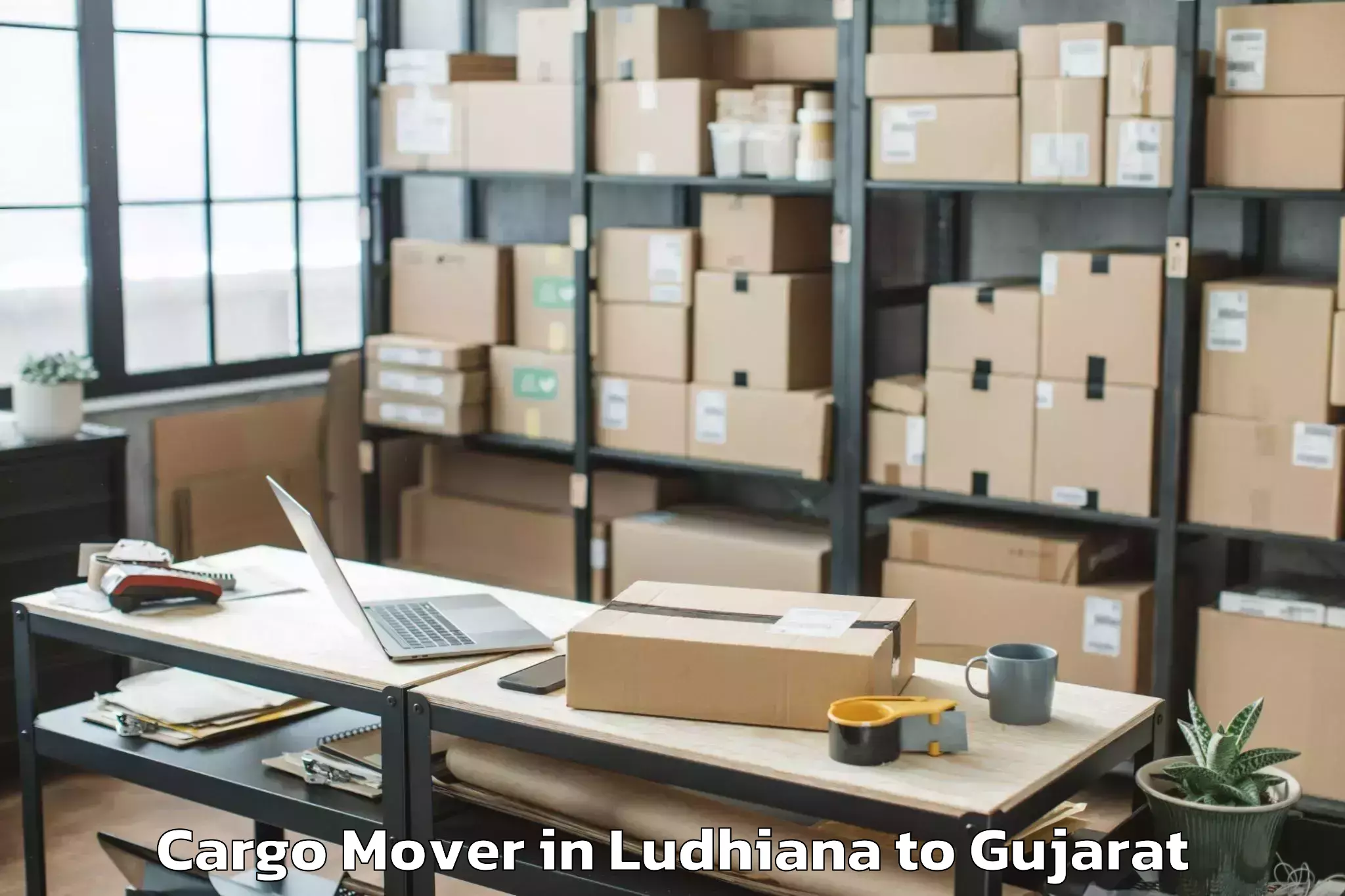 Top Ludhiana to Dwarka Cargo Mover Available